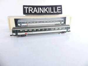 8746 MARKLIN MINI CLUB ECH Z 1:220 / VOITURE VOYAGEURS 2E CLASSE SBB CFF - Foto 1 di 3