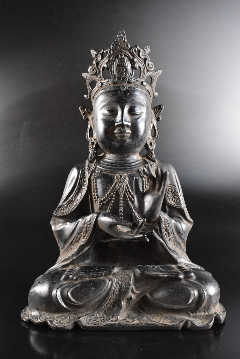 古銅仏像，賞物，置物，（旧家藏出）細工細作，古玩，古董，高1⃣️4⃣️cm，重370克 25 ヤフオク入門 | 骨董入門 高木孝 | ブログ | 工芸青花 kogei