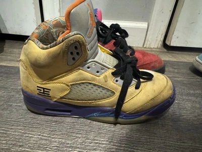 Jordan 5 Retro Talla 5Y What The Red/Yellow Foto 1 de 4