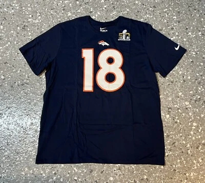 Peyton Manning Denver Broncos Super Bowl Nike Shirt Unisex Women's 2XL NWOT - Image 1 of 4