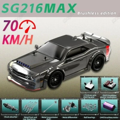 Coche a la deriva RC escala 1:16 alta velocidad 70 km/h control remoto deriva coches 4x4 coches Foto 1 de 4