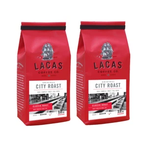 Lacas Coffee Original City Tostado Medio Tostado Fino Molienda Paquete de 2 12 oz. - Imagen 1 de 6