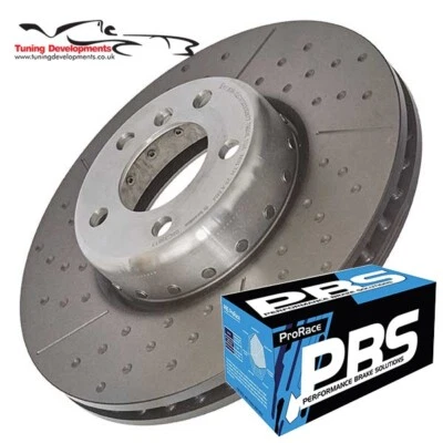 Discos delanteros y almohadillas PBS perforados Brembo para BMW M135i M235i M140i M240i Foto 1 de 3