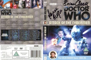 Doctor Who: Attack of the Cybermen DVD Cover Signed by SARAH BERGER & B ORRELL - Picture 1 of 1
