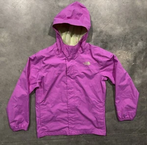 The North Face Girl’s Pink Dryvent Full Zip Hooded Rain Jacket Size XL - Picture 1 of 7