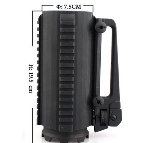 1 Tactical Military Multifunction Aluminum Carry Battle Rail Mug Cup Detachable