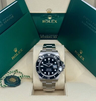 Rolex Submariner 41 mm sin usar, acero inoxidable, fecha, negro, 126610LN, fecha 2025 Foto 1 de 4