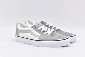Women's Vans Sk8-Low 2-Tone Suede Lace Up Skate Shoes grey & Off White, Size 9.5 - Picture 1 of 5