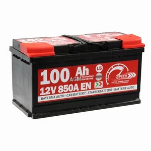 Speed AGM Autobatterie 12V 100Ah 850A EN Start Stop - Bild 1 von 9