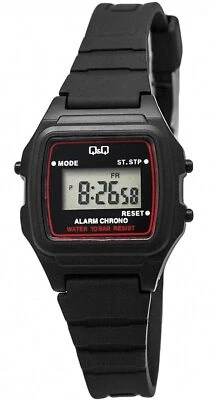 Q&Q by Citizen LLA2J203Y Women's Digital Black Plastic Watch Resin Strap NO BOX - Image 1 of 2