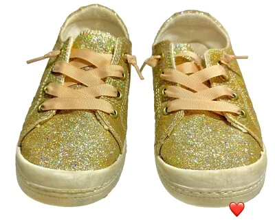 Zapatos para niñas - Jellypop - 2M (brillo dorado rosa) - Estilo de ajuste cómodo con cordones para niños Foto 1 de 4