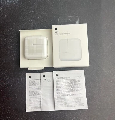 Apple 12W USB Power Adapter MGN03AM/A - White NEW OPEN BOX Genuine Apple - Image 1 of 4
