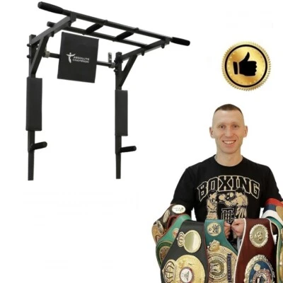 Klimmzugstange 3 in1 Pull Up Bar Wandmontage Dip Station Klimmzug Stangen