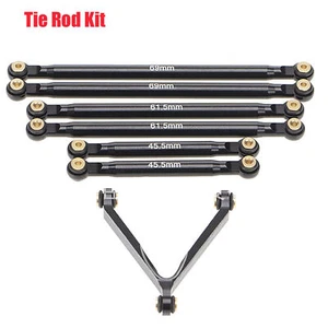 For Axial SCX24 1/24     RC Car Shell Body Link Pull Rod Kits Black Part - Picture 1 of 4