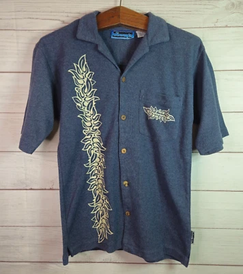 Men's Vintage Jimmyz Blue Button Up Shirt Tropical Surf Size Medium - Image 1 of 4