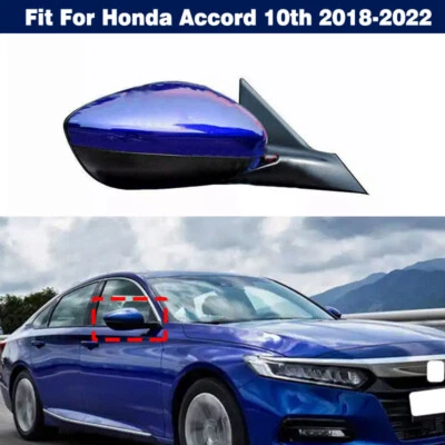 Conjunto de espejo retrovisor lateral derecho de 3 cables azul para Honda Accord 10 2018-2022 Foto 1 de 4