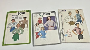 Lot 3 Vintage 1950 Simple Sewing Patterns Sew Rite Dress Blouse, Simplicity 🔥 - Picture 1 of 5