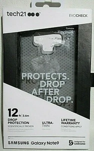 New Tech 21 EVO Check Case For Samsung Galaxy Note 9 Smokey Black  - Picture 1 of 2