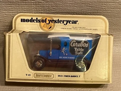 Matchbox Models Of Yesteryear Y12 - 1912 Ford Model T Cerebos In Box!! - Image 1 of 4