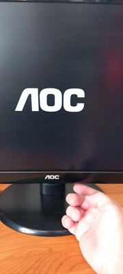AOC LCD MONITOR Black  model no 215LM00019 - Image 1 of 4