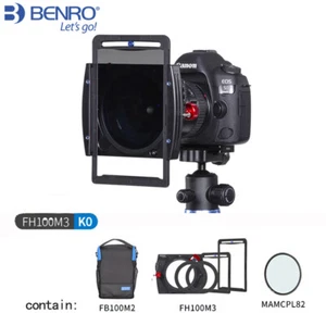 Benro FH100M3 Sistema de filtro cuadrado 100mm ND GND CPL Holder Instalar 3 filtros - Imagen 1 de 13