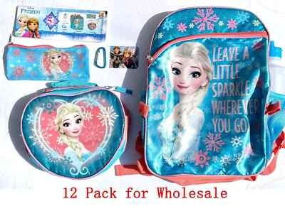 Wholesale 12 of Frozen (Backpack Water Bottle Lunch Bag Pencil Case Carabiner) - Image 1 of 4