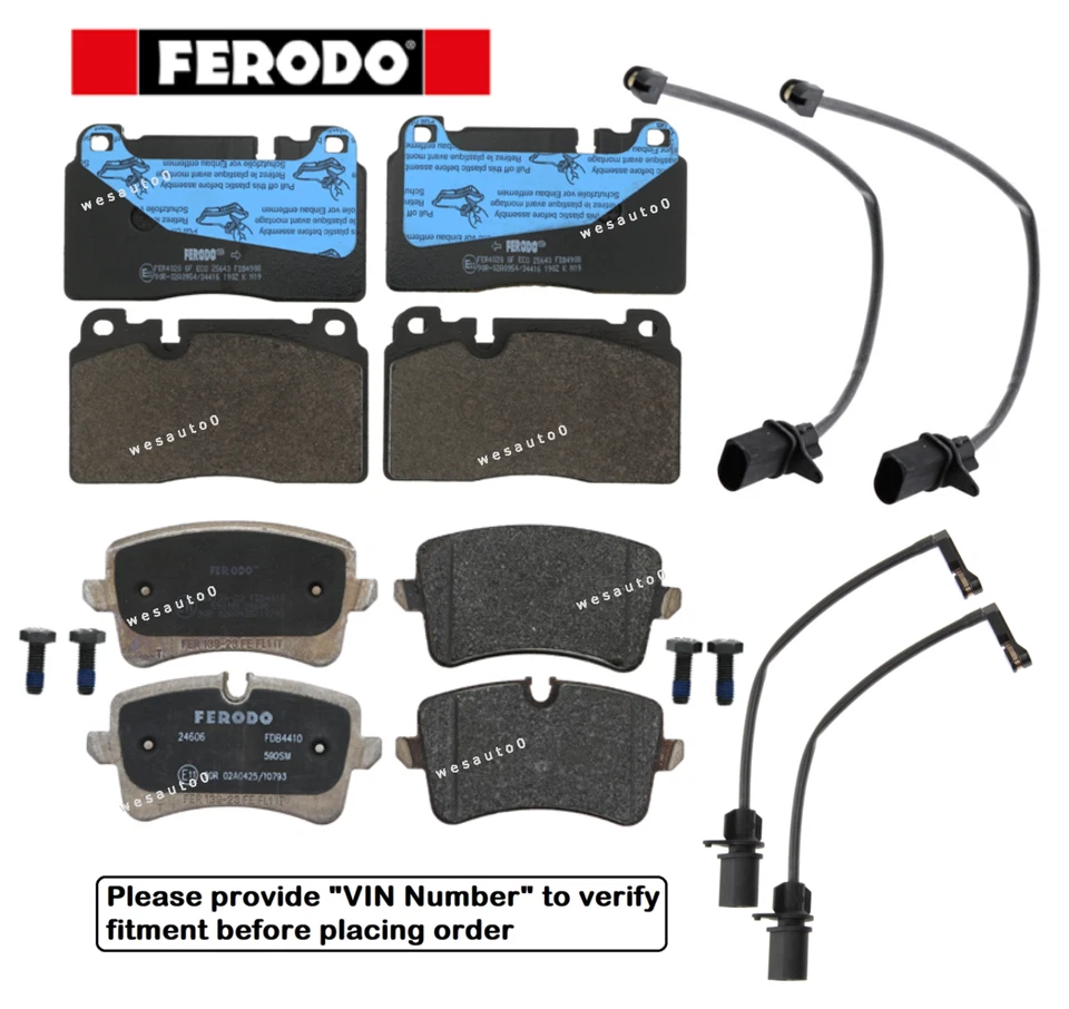 Комплект передних тормозных колодок и задних тормозных колодок + датчик OES для основания Porsche Macan 17-20 - Изображение 1 из 1