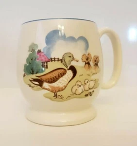 Spode Copeland Pets Farm Duck Child Mug Cup England Vintage - Picture 1 of 4