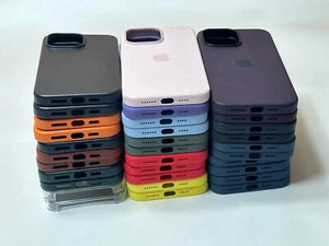 32x Pack Lot Gen Official Apple Leather & Silicone Case for iPhone 14 Pro Max - Picture 1 of 17