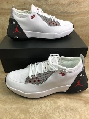 Zapatos de golf Nike Jordan ADG 2 blancos cemento negros para hombre talla 8,5 CT7812-100 Foto 1 de 4