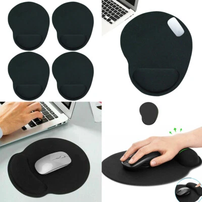 US 2 Pack Ergonomic Comfortable Mouse Pad Mat With Wrist Rest Support Non Slip - Image 1 of 4