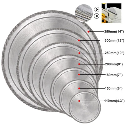 Lama diamantata ultrasottile 6''-14'' disco da taglio lapidario rettifica per pietra - Immagine 1 di 4