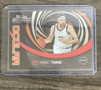 2021 Wild Card Alumination Ocular Drew Timme Orange 13/80 - Image 1 of 2