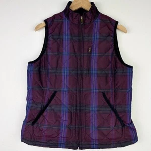 Lauren Ralph Lauren Plaid Quilted Vest - Picture 1 of 9