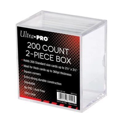 Ultra PRO 81149-200 Card-2 Piece Slider-Plastic Trading-Gaming Card Storage Box  - Image 1 of 2