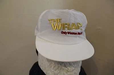De colección Winston The Wrap Cigarettes Adulto Blanco Snapback Gorra Sombrero Talla Única Foto 1 de 2