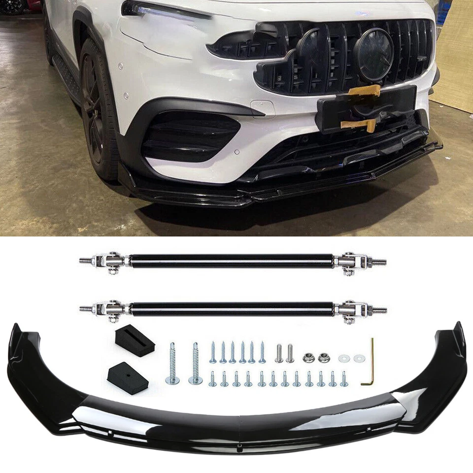 For 2021-2023 Mercedes-Benz GLB35 GLB200 AMG Front Bumper Lip Splitter Spoiler Foto 1 de 4