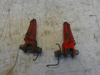 1987-1988 KTM 350 enduro front driver footrest foot pegs - Image 1 of 4