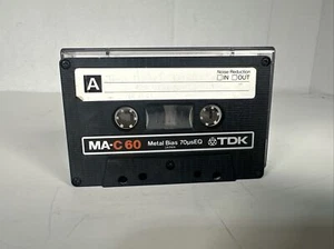 TDK MA-C60 Used Blank Tape - Metal Bias Type IV Audio Cassette - 1979 Japan - Bild 1 von 4