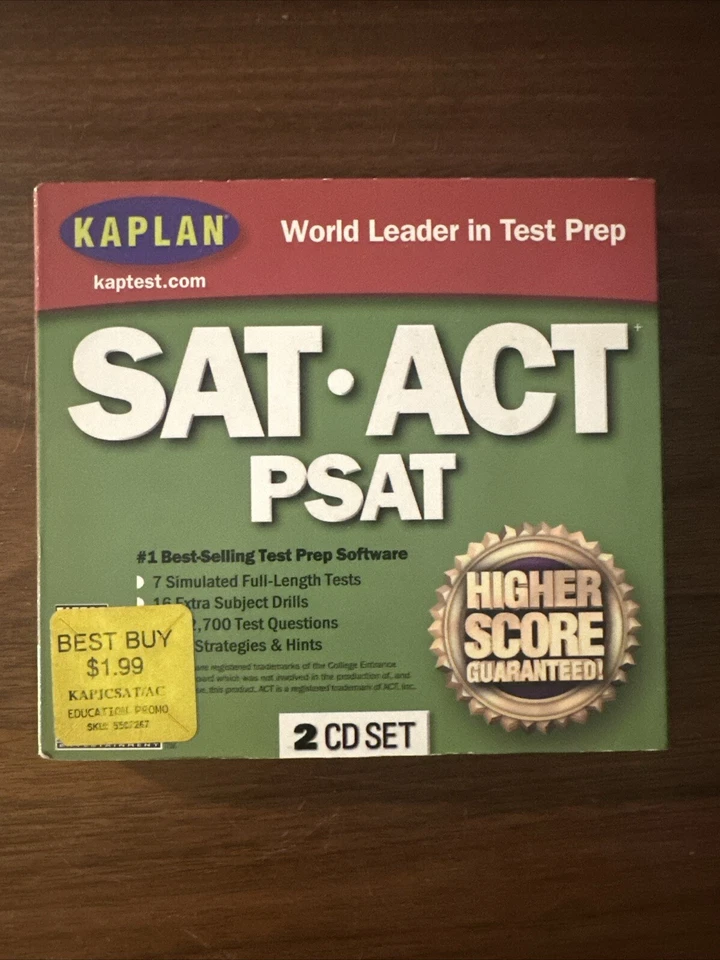 Kaplan SAT ACT PSAT 2003 Test Prep Learning CD-ROM Windows & Mac - Image 1 of 4