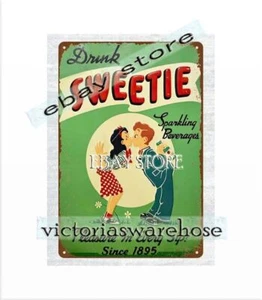 stone wall plaques Drink Sweetie sparkling beverage metal tin sign - Picture 1 of 4