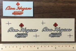 OLD STOCK BEN HOGAN SPEEDWOOD SILK SCREENED WATER SLIDE GOLF CLUB DECAL- FRAGILE - Picture 1 of 3