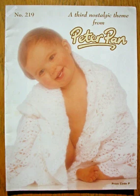 Peter Pan Knitting & Crochet Pattern Bk 219 - A THIRD NOSTALGIC THEME -3,4Ply DK - image 1 of 4