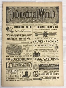 Ultra Rare October 4, 1894 Industrial World Nikola Tesla The Wizard Of New York! - Picture 1 of 19