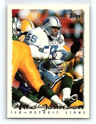 1995 Topps Mike Johnson Detroit Lions #326 - Image 1 of 2