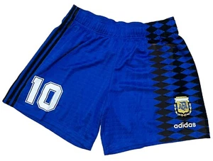 AFA Argentina 1994 Soccer Futbol Shorts 100% Authentic Maradona Messi Size XL - Picture 1 of 8