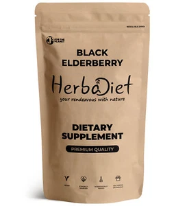 Elderberry Extract Powder 10:1 PURE Immune Support Defence Cardiovascular Health - Picture 1 of 3
