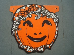 VINTAGE HALLOWEEN PUMPKIN JACK O'LANTERN DECORATION - Bild 1 von 2