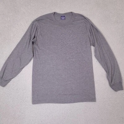Camiseta Vintage Doble Plegable Para Hombre Gris Mediano Hecha en EE. UU. Coolmax Poliéster Leer* Foto 1 de 4