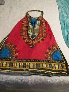 Pink Tribal Print Summer Halter Top or Cover Up New with Tags, Size XL - Picture 1 of 4